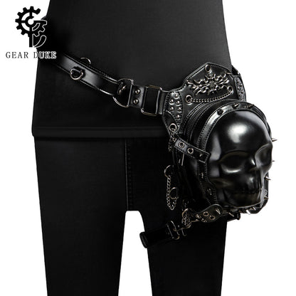 Creative Skull Women's Cross-body Bag Motorcycle Waist Bag