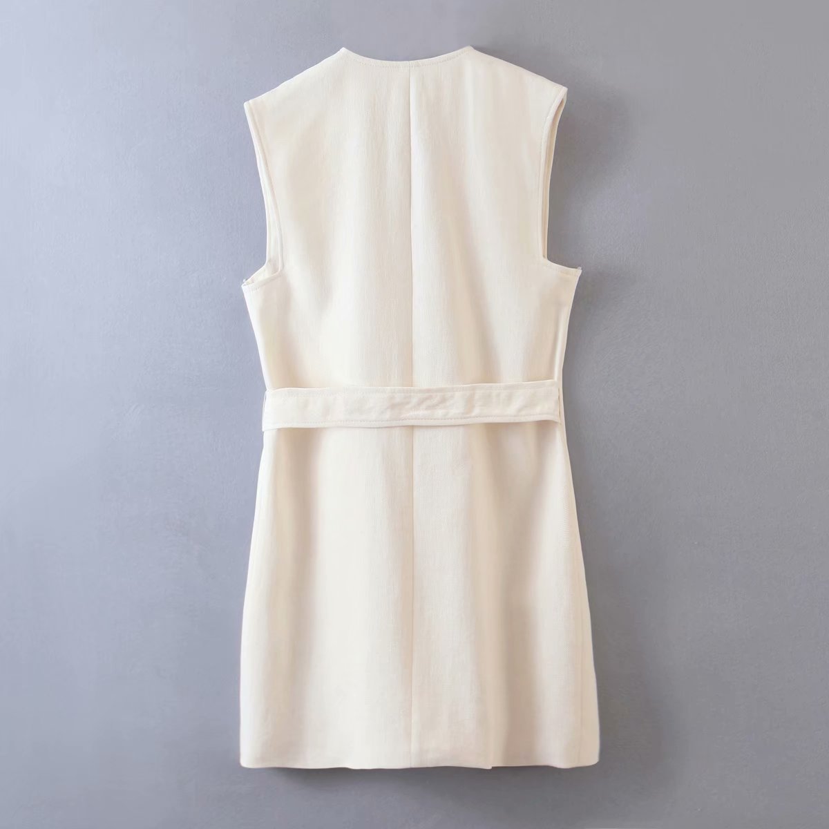 White Fashion Loose Holiday Style Casual Vest Vest