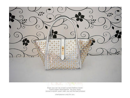 Diamantbesetzte Knödeltasche Schultertasche Messenger Lady Bag