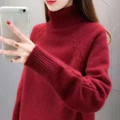 Women's Idle Style Turtleneck Sweater