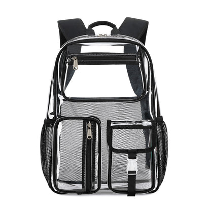 Transparent Jelly Pack Middle School Student Schoolbag Large Capacity Backpack