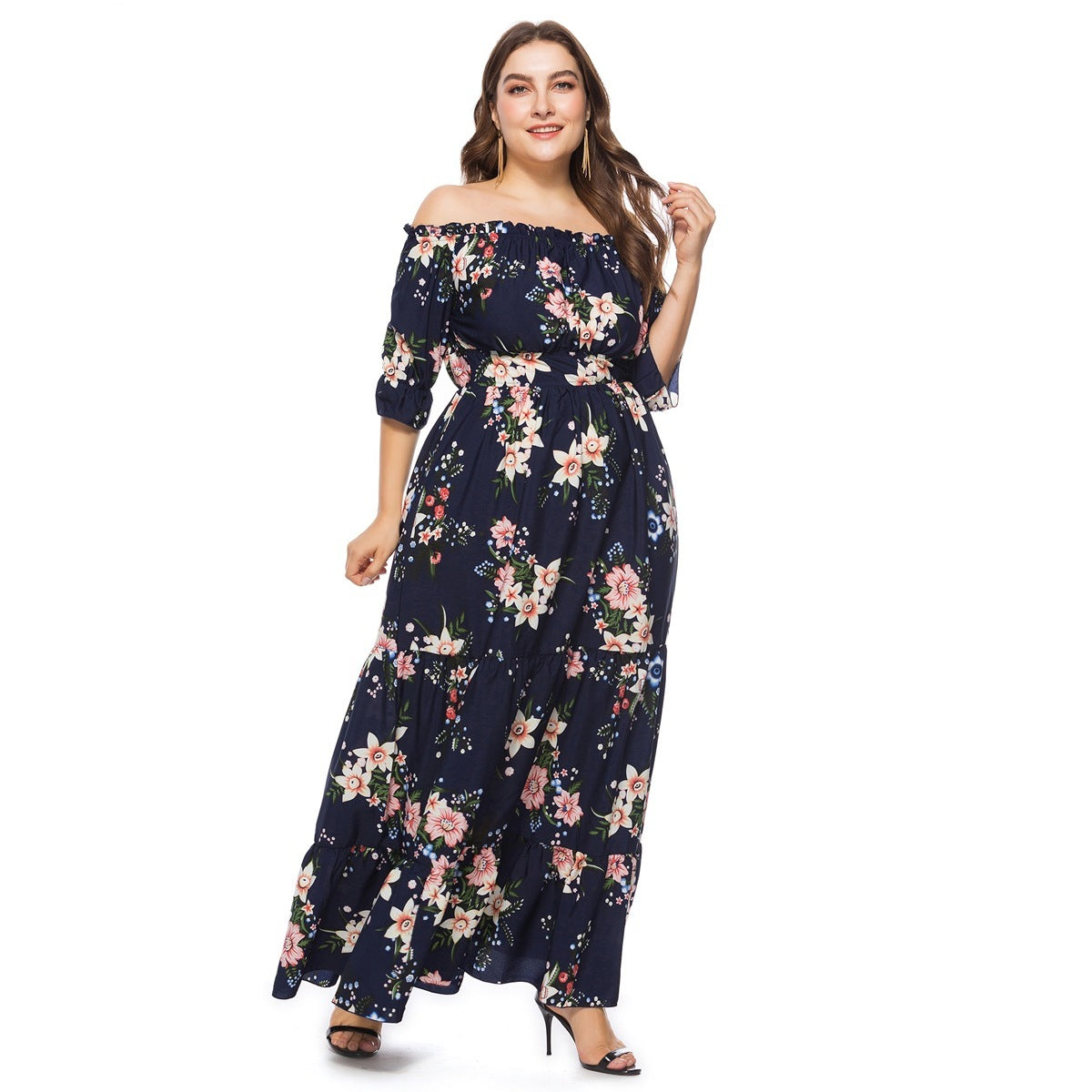 Vestido playero bohemio de moda para mujer